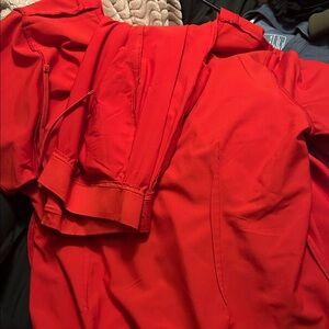 Mandala red scrub set